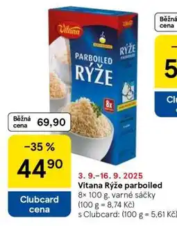 Tesco Vitana rýže parboiled nabídka