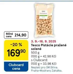 Tesco Tesco Pistácie pražené solené nabídka
