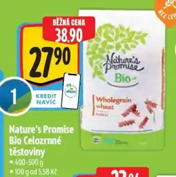 Albert Nature's Promise Bio Celozrnné těstoviny nabídka