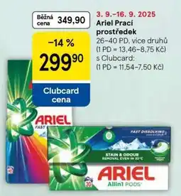 Tesco Ariel prací prostředek nabídka