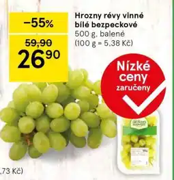 Tesco Hrozny révy vinné bílé bezpeckové nabídka
