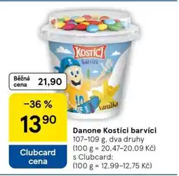 Tesco Danone Kostíci barvící nabídka