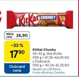 Tesco KITKAT CHUNKY nabídka