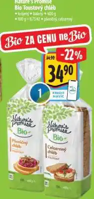 Albert Nature's Promise Bio Toastový chléb nabídka