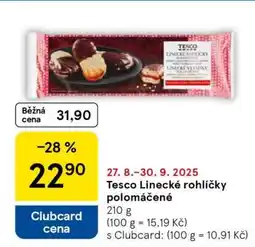 Tesco Tesco Linecké rohlíčky polomáčené nabídka