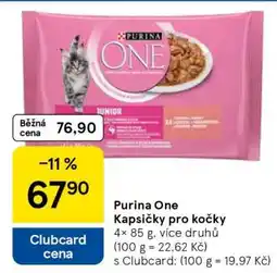 Tesco Purina ONE Kapsičky pro kočky nabídka