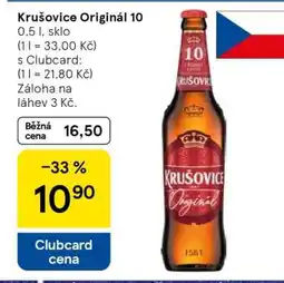 Tesco Krušovice Originál 10 nabídka