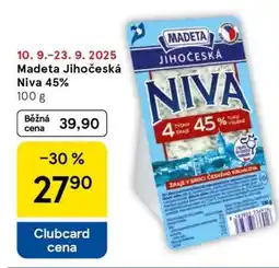 Tesco Madeta Jihočeská Niva 45% nabídka