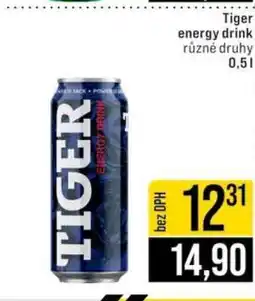 Jip Tiger Energy drink nabídka
