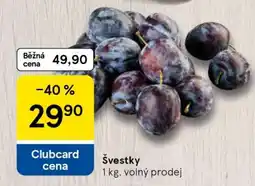 Tesco Švestky nabídka