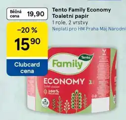Tesco Tento Family Economy Toaletní papír nabídka