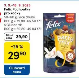 Tesco Felix Pochoutky pro kočky nabídka