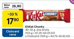 Tesco KITKAT CHUNKY nabídka
