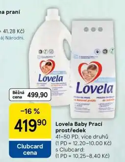 Tesco Lovela Baby Prací prostředek nabídka