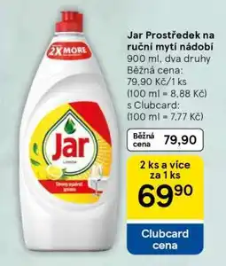 Tesco Jar Prostředek na ruční mytí nádobí nabídka