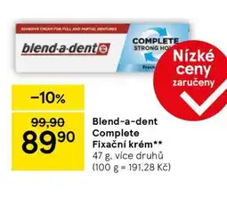 Tesco Blend-a-dent Complete Fixační krém nabídka
