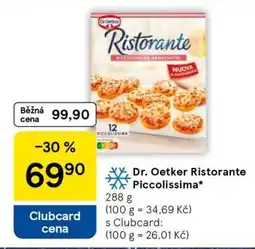 Tesco Dr. Oetker Ristorante Piccolissima nabídka