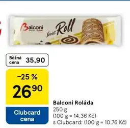 Tesco Balconi Roláda nabídka