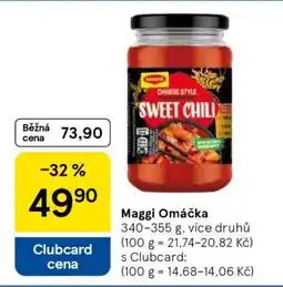 Tesco MAGGI omáčka nabídka
