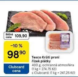 Tesco Tesco Krůtí prsní řízek plátky nabídka