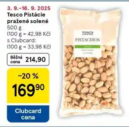 Tesco Tesco Pistácie pražené solené nabídka