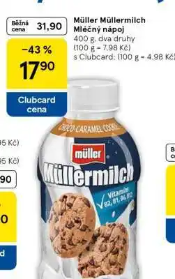 Tesco MÜLLER MÜLLERMILCH Mléčný nápoj nabídka