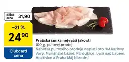 Tesco Pražská šunka nejvyšší jakosti nabídka