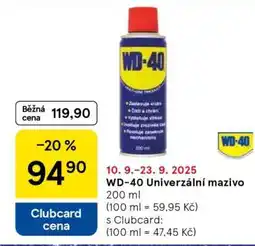 Tesco WD-40 univerzální mazivo nabídka