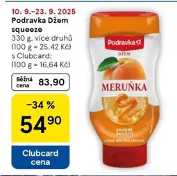 Tesco Podravka Džem squeeze nabídka