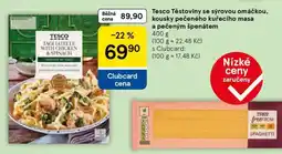 Tesco Tesco Těstoviny se sýrovou omáčkou, kousky pečeného kuřecího masa a pečeným špenátem nabídka