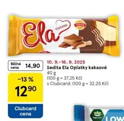 Tesco Sedita Ela Oplatky kakaové nabídka