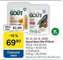 Tesco Good Gout Bio Příkrm nabídka