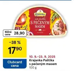 Tesco Krajanka Paštika s pečeným masem nabídka