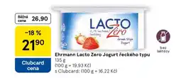 Tesco Ehrmann Lacto Zero Jogurt řeckého typu nabídka