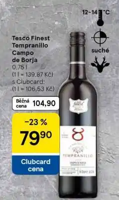 Tesco Tesco Finest Tempranillo Campo de Borja nabídka
