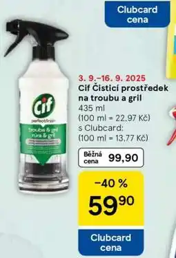 Tesco Cif Čisticí prostředek na troubu a gril nabídka