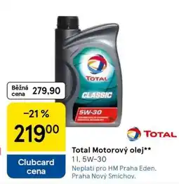 Tesco Total Motorový olej nabídka