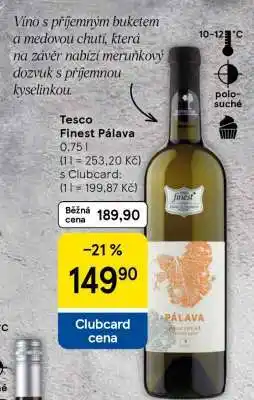Tesco Tesco Finest Pálava nabídka