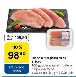 Tesco Tesco Krůtí prsí řízek plátky nabídka