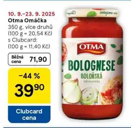 Tesco Otma Omáčka nabídka