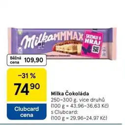 Tesco Milka Čokoláda nabídka