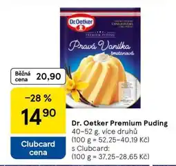 Tesco Dr. Oetker Premium puding nabídka