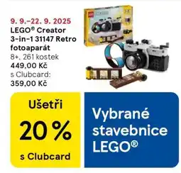 Tesco LEGO Creator 3-in-1 31147 Retro fotoaparát nabídka