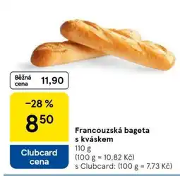 Tesco Francouzská bageta s kváskem nabídka