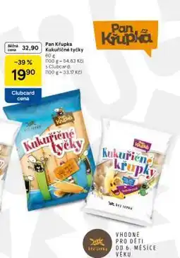 Tesco PAN KŘUPKA Kukuřičné tyčky nabídka
