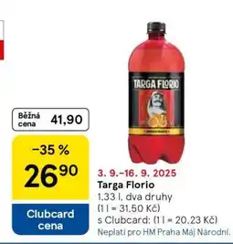 Tesco Targa Florio nabídka