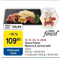 Tesco Tesco Finest Masový & sýrový talíř nabídka