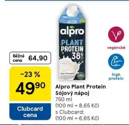 Tesco Alpro Plant Protein Sójový nápoj nabídka