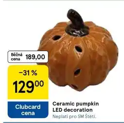 Tesco Ceramic pumpkin LED decoration nabídka