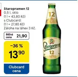 Tesco Staropramen 12 nabídka